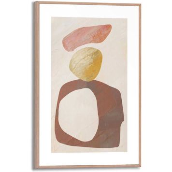 DEKORBILDE REINDERS  SMÅSTEIN SLIM RAMME 20X30CM TRE