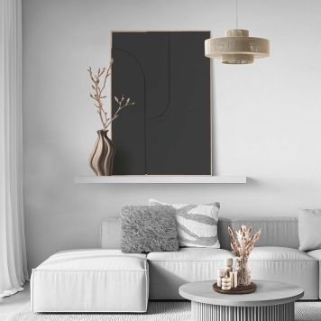 DEKORBILDE REINDERS SATURN TRERAMME 70X100CM KULLGRUN