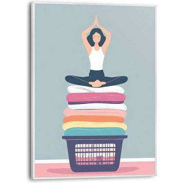 DEKORBILDE REINDERS ZEN WASH SLIM RAMME 30X40CM HVIT