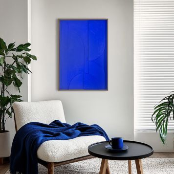 DEKORBILDE REINDERS FORMER TRERAMME 50X70CM KOBALT