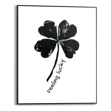 DEKORBILDE REINDERS FEELING LUCKY SLIM RAMME 40X50CM SVART