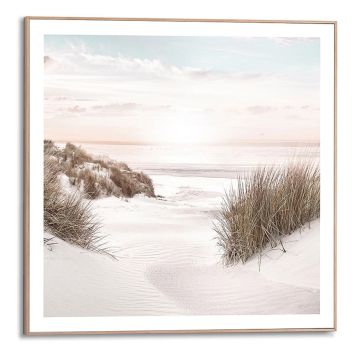 DEKORBILDE REINDERS  BEACH HORIZON SLIM RAMME 50X50CM TRE
