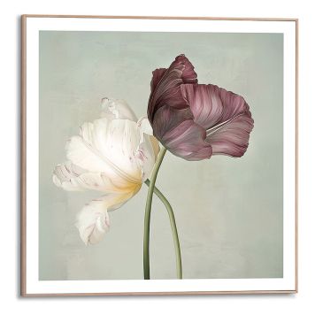 DEKORBILDE REINDERS  TULIP ELEGANCE SLIM RAMME 50X50CM TRE