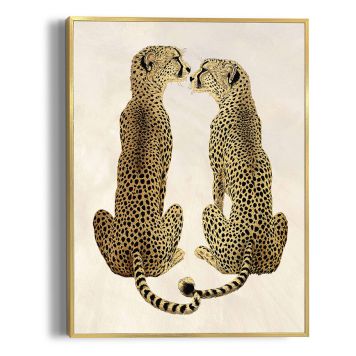 DEKORBILDE REINDERS LOVING CHEETAS SLIM RAMME 30X40CM GULL