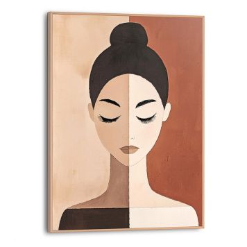 DEKORBILDE REINDERS ABSTRAKT SKJØNNHET TYNN RAMME 30X40CM TRE