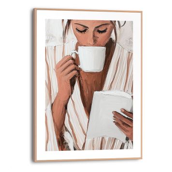 DEKORBILDE REINDERS  AVSLAPPETID SLIM RAMME 30X40CM TRE