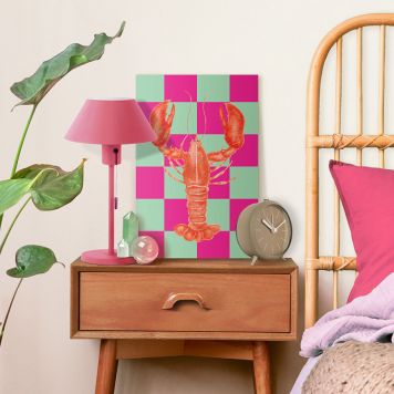 DEKORBILDE REINDERS HUMMER CHECKERS LERRET 20X30CM