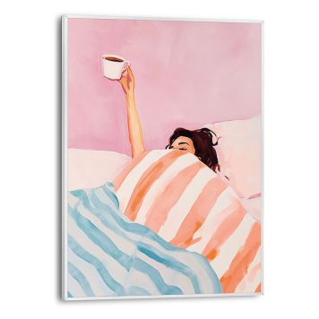 DEKORBILDE REINDERS COFFEE PLEASE SLIM RAMME 30X40CM HVIT