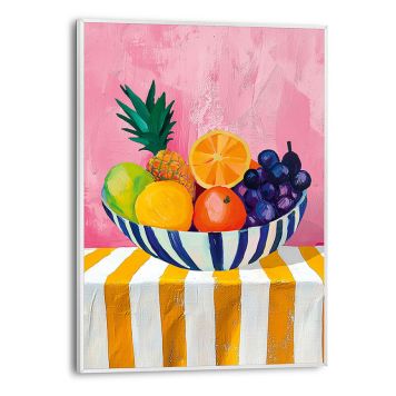 DEKORBILDE REINDERS SOMMERFRUKT SLIM RAMME 30X40CM HVIT
