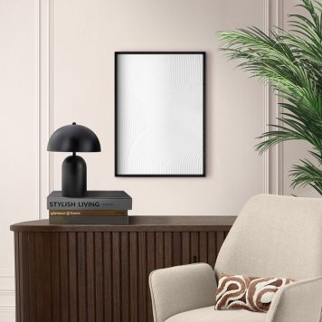 DEKORBILDE REINDERS TYNN KAMM SVART RAMME 30X40CM VIT