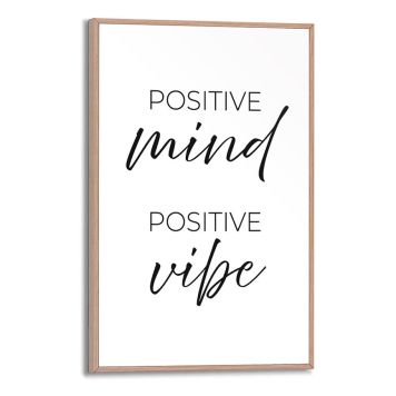DEKORBILDE REINDERS POSITIVE VIBES SLIM RAMME 20X30CM TRE