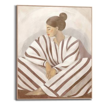 DEKORBILDE REINDERS ZEN LADY SLIM RAMME 40X50CM TRE