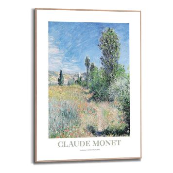 DEKORBILDE REINDERS  MONETT LANDSKAP I ILE SAINT SLIM RAMME 50X70CM TRE