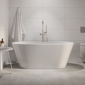 FRITTSTÅENDE BADEKAR RIVA EMMA FRESH 150CM HVIT