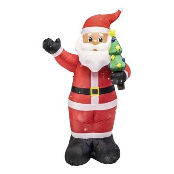 OPPBLÅSBAR JULENISSE 11 LYS LED 245CM 