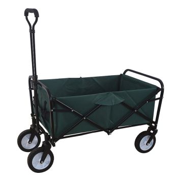 TRILLEVOGN SAMMENLEGGBAR 90X51X57,5CM MØRKEGRØNN