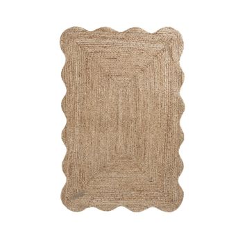 JUTEMATTE BØLGER 160X230CM NATUR