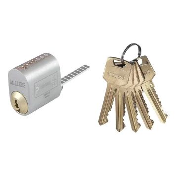 LÅSESYLINDER MILLERS 71207 5 NØKLER MATTKROM