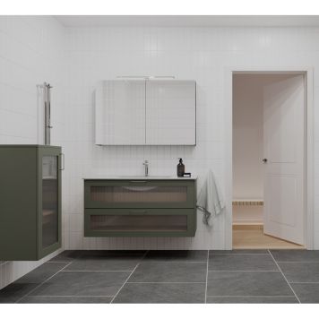 BADEROMSMØBEL CAMARGUE VIKA OLIVEN 100CM