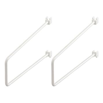 BOKSTØTTE ELFA SCENE 250 MM 2-PAKNING HVIT