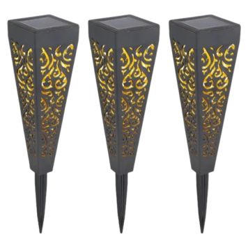 SOLCELLELAMPE GLOBO SVART 3-PACK