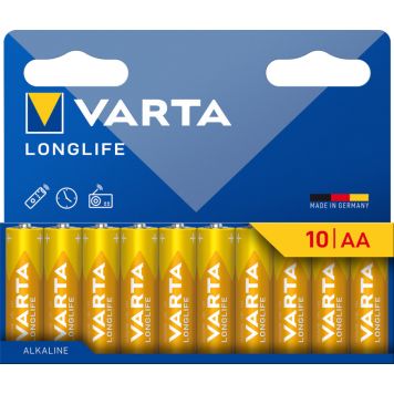 BATTERI VARTA LONGLIFE  AA 10-PK