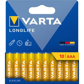 BATTERI VARTA LONGLIFE  AAA 10-PK