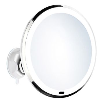 SMINKESPEIL BESLAGSBODEN GLOW LED MED SUGEPROPP KROM