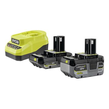 BATTERIKIT RYOBI RC18120A-242X ONE+ 18V 1X2.0AH+1X4.0AH