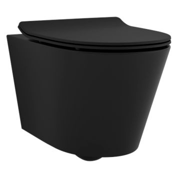 TOALETT SVEDBERGS VEGE VEGGHENGT PORSELEN 36.5X32X52 CM SVART