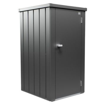 TERRASSESKAP BIOHORT JULIA LARGE METALLIC MØRKGRÅ 0,68M²