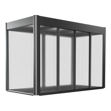 DRIVHUSFORLENGELSE BIOHORT TIL FLORENTINA 2X1M METALLIC MØRKGRÅ