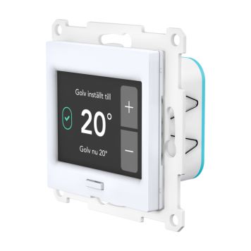 GULVVARMETERMOSTAT PLEJD TRM-01-SW HVIT