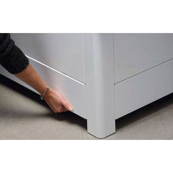 TILLEGGSFRONT SVEDBERGS FOR EMALJEBADEKAR 170 CM HVIT MATT