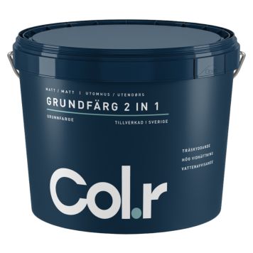 GRUNNINGSMALING COL.R 2 IN 1 HVIT 10L