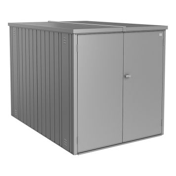 OPPBEVARINGSBOD BIOHORT MINIGARASJE L 145X203X150CM METALLIC KVARTSGRÅ