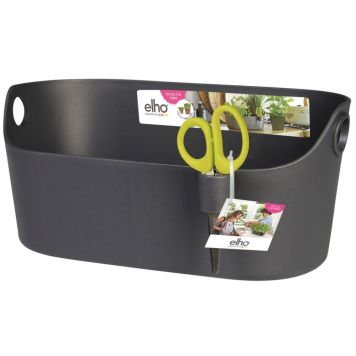 PLASTPOTTE ELHO BRUSSELS 29,5X17,5X12,8CM ANTRASITT                         