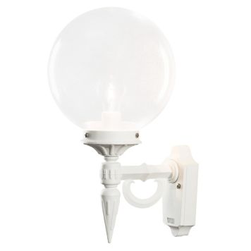 VEGGLAMPE KONSTSMIDE ORION HVIT