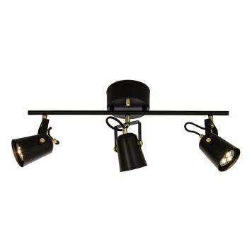 SPOTSKINNE ANETA LIGHTING METZ 560MM SVART/MESSING