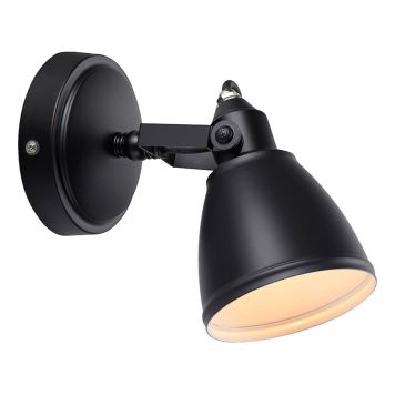 VEGGLAMPE MARKSLÖJD FJÄLLBACKA SVART IP44