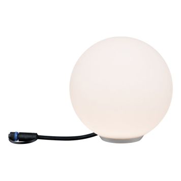 HAGEBELYSNING PAULMANN GLOBE Ø20 CM HVIT IP67 235 LM 3000 K