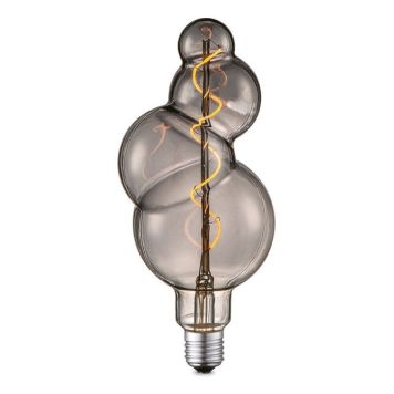 LYSPÆRE HOME SWEET HOME SPIRAL BUBBLE RØYKFARGET LED E27