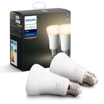 LYSPÆRE PHILIPS HUE A60 9W E27 2-PK