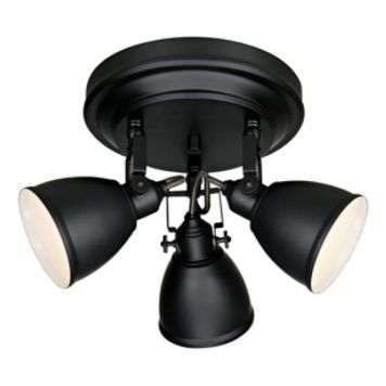 TAKLAMPE MARKSLÖJD FJÄLLBACKA 3 LAMPER SVART