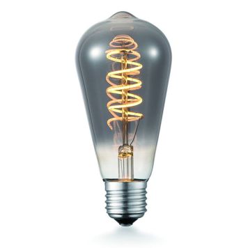 LYSPÆRE HOME SWEET HOME DROP SPIRAL RØYKFARGET LED E27