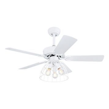 TAKVIFTE GLOBO SALLIE INKL. FJERNKONTROLL HVIT