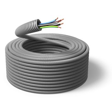 FLEKSIRØR PM FLEX FORHÅNDSTRUKKET 16MM FQ 5G1,5 100M