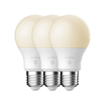 LYSPÆRE NORDLUX SMART E27 3-PACK A60 2200-6500 KELVIN 900 LUMEN HVIT 
