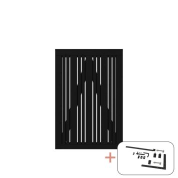 ENKELTPORT PLUS TANGENT SVART BESLAG 95X140CM