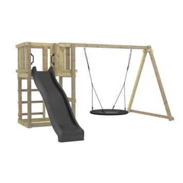 LEKESTATIV PLUS TOWER IN. GREY-BLACK SLIDE/NEST SWI